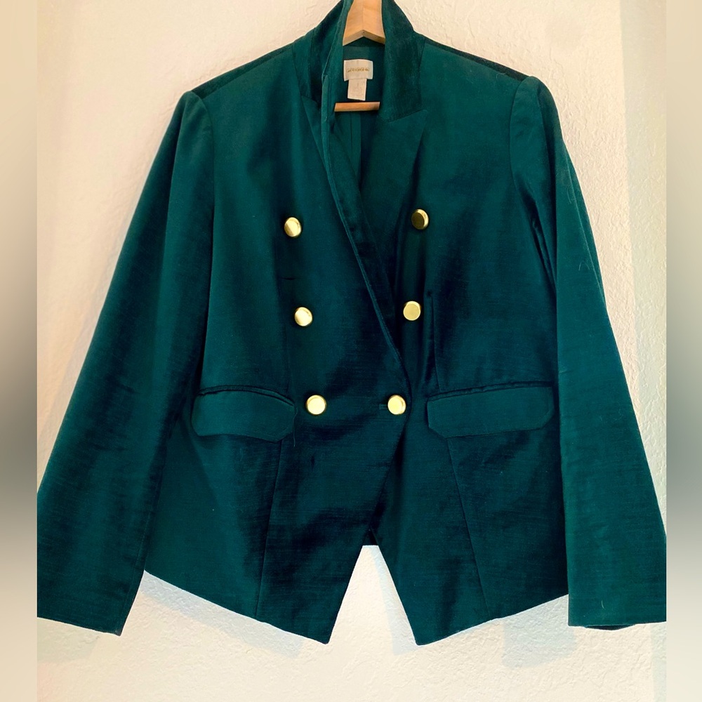 🦚Chicos Velvet Blazer